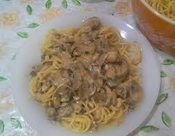 Carbonara Mushroom Pasta Using Airfryer Mushroom Pasta Stuffed Mushrooms Air Fryer Recipes