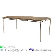 Penjelasan mengenai perbedaan grade bisa dibaca disini …. Beli Meja Makan Modern Kombinasi Stainless Dan Jati Harga Murah