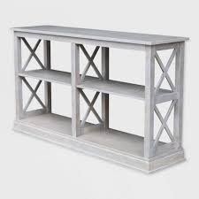 Sofa server log furniture pine sofa server thesofa. Hampton Sofa Server Table With Shelves Washed Gray Taupe International Concepts Target