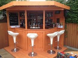 Bbq Huts Log Cabins Saunas Hot Tubs And Camping Pods Are Becoming Popular Additions To Many Homes And Gardens Garden Bar Shed Outdoor Garden Bar Corner Bar
