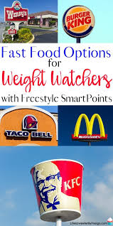 fast food options for weight watchers