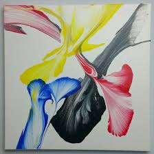 Pulling Strings 12x12 Original Abstract Fluid Acrylic Painting On Canvas Framed Con Art Painting Acrylic Abstract Art Painting Modern Abstract Art Geometric