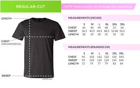 Bella Ladies T Shirt Size Chart Rldm