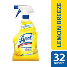 Lysol Lemon Breeze Scented All Purpose Cleaner Disinfectant Spray 32oz Target