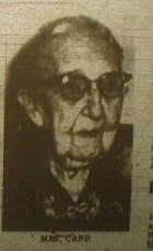 Margaret “Maggie” Kincaid Carr (1867-1969)