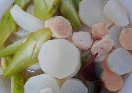 2 buah lobak putih, potong iris bulat. Resep Sayur Bening Lobak Dan Jipang Bisa Manjain Lidah Masakan Enak