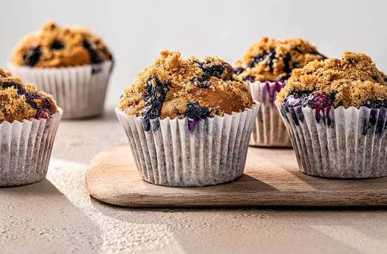 Blueberry bran muffins
