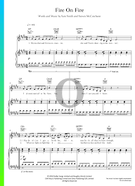 The fire was reported about 1 a.m. Fire On Fire Sheet Music Piano Voice Guitar Pdf Download Streaming Oktav