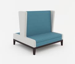 The duchess high back banquette is an elegant high back bench that is modular and can span large lengths providing ample seating for any large area. Symphony Two Seat High Back Banquette Back To Back Architonic