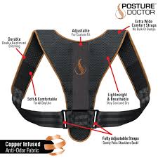A posture corrector you can count on. Posture Doctor Relieve Neck And Shoulder Strain In Black Align Your Back And Spine As Seen On Tv One Size Fits All Walmart Com Walmart Com