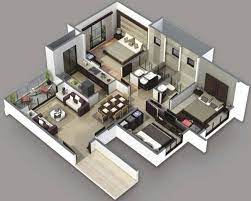 Rumah Minimalis Denah Rumah 3 Kamar Tidur 1 Mushola Kenapa Tidak Check More At Https Space Made Com 14 Simple House Plans 3d House Plans Small House Design