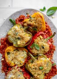 If on the menu, the savory tarts and the stuffed artichoke bottoms are memorable creations. Risotto Stuffed Peppers Summer Risotto Stuffed Peppers