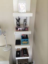To install, just follow the instructions that came with the ikea shelf. Ikea Lack Shelves Cosmeticsobsession