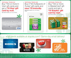 A smart gift anyone can appreciate. 15 Rebate On 150 Gift Card Purchases At Staples
