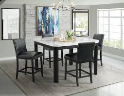 Check spelling or type a new query. Picket House Furnishings Celine White Marble 5pc Counter Height Dining Set Table And Four Black Faux Leather Chairs Cfc700sbl5pc