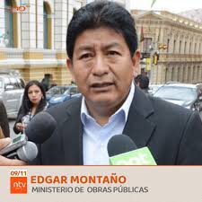 Edgar Montaño es el Ministro de Obras...