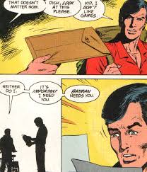 It's the mask. — Any chance of getting a post about Tim and Dick's...