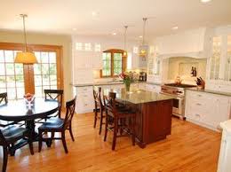 white kitchen with oak trim. kitchen