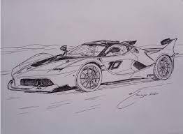 The huayra's sole trim is the bc roadster, a convertible with enough fire and flash to stir the hearts of the brand's longtime devotees. Ferrari Fxx K Marker Pen Drawing By Joan Mane Ferrari Fxx Ferrari Ferrari For Sale