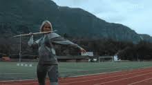 Learn about equipment specifications and competition rules for the men's and women's olympic javelin throw event. Javelin Gifs Tenor