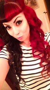 Half Red Half Brown Hair Google Search Scene Hair Hairstyles With Bangs Scene Haircuts