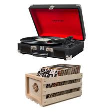 Crosley Cr8005D-Tu Cruiser Deluxe 3-Speed Turntable - Blue | Nexion