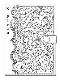 The raised design imprints the pattern into damp. Pin By Crystal L On Template Journal Leather Tooling Patterns Leather Craft Patterns Tooling Patterns