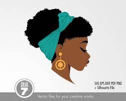 Download Black Woman Svg Headwrap Svg Eps Dxf Pdf Png Silhouette Etsy In 2021 Women Svg Black Woman Svg Drawings Of Black Girls