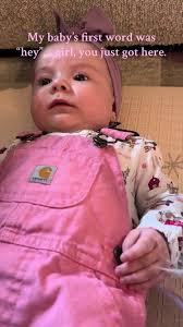 At a ripe 4 months old 😭💞 #fyp #momtok #carhartt