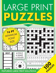 Puzzles are a fun way to pass the time whether on a rainy day or as a family project. Large Print Puzzles