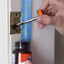 Starting at the top, working your way down by sections, doing the details with a brush and the flat surfaces with a roller. How To Paint An Interior Door Home Decorating Painting Advice