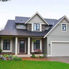 With a cool tone, it can match in many styles of house. Related Image Farmhouse Exterior Colors Exterior Paint Colors For House House Paint Exterior