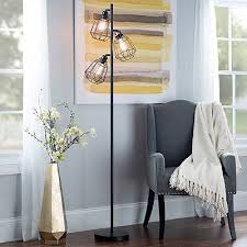 Black Caged Filament Floor Lamp Floor Lamps Living Room Black Floor Lamp Floor Lamp Bedroom