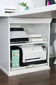 Ikea Stuva Printer Cart Hack Ikea Desk Hack Craft Room Office Corner Desk Office