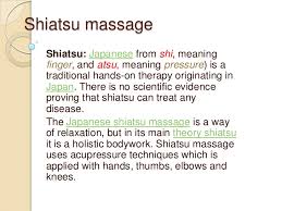 Shiatsu Massage
