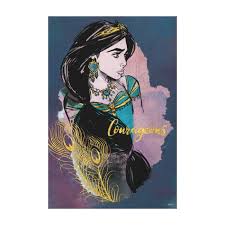 Aladdin Courageous Jasmine Canvas Print Zazzle Com In 2020 Disney Aladdin Disney Drawings Fairytale Art