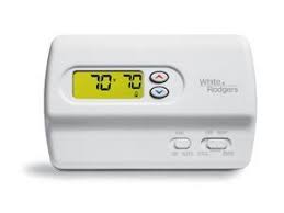 If continuous backlight or hardwired power input are desired but do not function in both heat and cool modes, cut the heating Emerson 70 Series Heat Pump Programmable Thermostat 1f72 151 Newegg Com