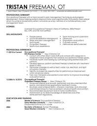 Best Occupational Therapist Resume Example Livecareer