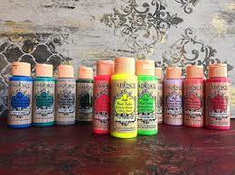 cadence style matt fabric kumas boyalari sanat dekorasyon dizayn mobilya cadencecraft cadence boya boyama yenilem drinking tea etsy fabric paint