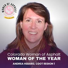 Andrea Hebard has been announced as the Colorado Women of Asphalt 2023  Woman (Person) of the Year!