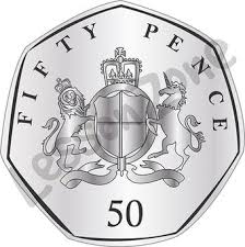 1/2p · 1p · 2p · 5p · 20p · 50p · one pound . Lesson Zone Au United Kingdom 50p Coin