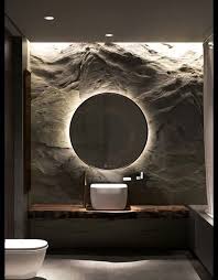 This Back Lighting Makes A Very Strong Impression At Holy Trinity We Place Great Bathroom Inspiration Modern Bathroom Inspiration Decor Modern Bathroom Design