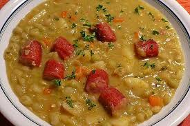 Deftige Erbsensuppe Rezept Erbsensuppe Suppen Und Erbsen Suppe