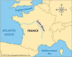 A map showing the famous rivers which flow in and through france. Loire River Kids Britannica Kids Homework Help