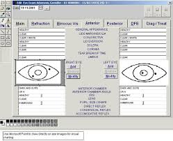 eye chart anterior