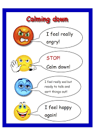 Calming Down Routine Charts Encourage Children To Develop