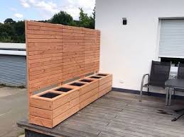 Pflanzkasten Holz Mit Sichtschutz In Rhombusleisten Oberflache Natur Auch In Grosse Farbe Nach Wahl Pflanzkasten Holz Pflanzkasten Sichtschutz Garten Holz