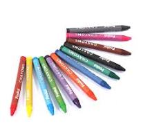 Foska 12 Colors High Quality Kids Wax Crayons in Box /Crayon Set