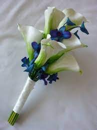 Blue calla lily artificial wedding bouquet bride brooch bridal hand flower new. Calla Elegance Bm Artificial Wedding Bouquet Blue Orchid Bouquet Calla Lily Bouquet Lily Wedding
