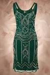 Green flapper dress